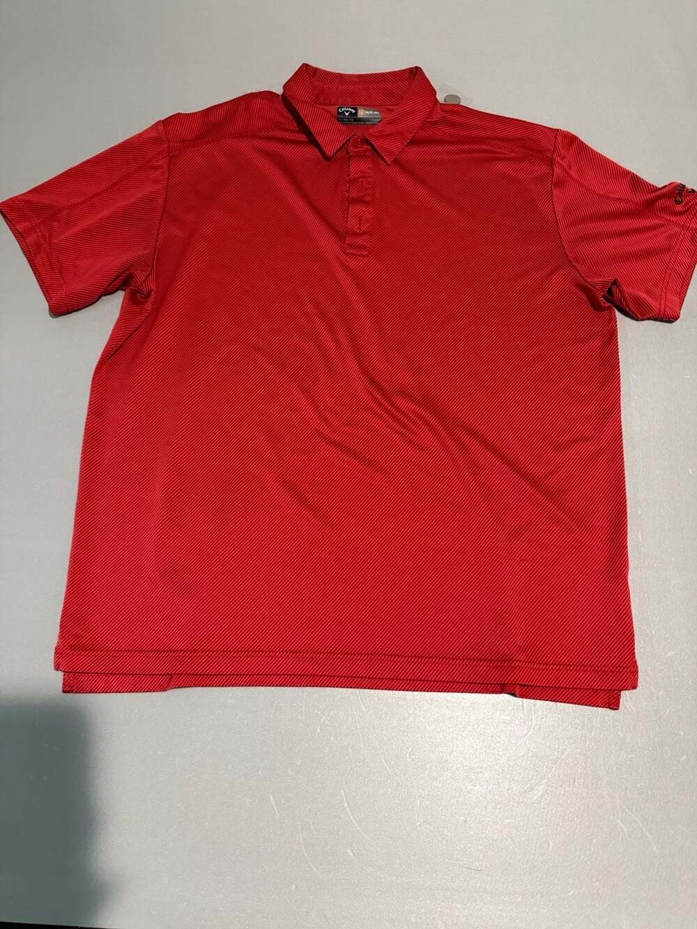 Callaway Golf Polo Shirt Size XL Red Opti-Dri